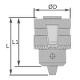 Borepatron 3,0-16 mm tandkrans gevind 1/2-20UNF