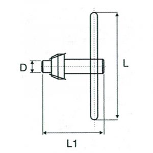 Nøgle 16 mm for borepatron med tandkrans