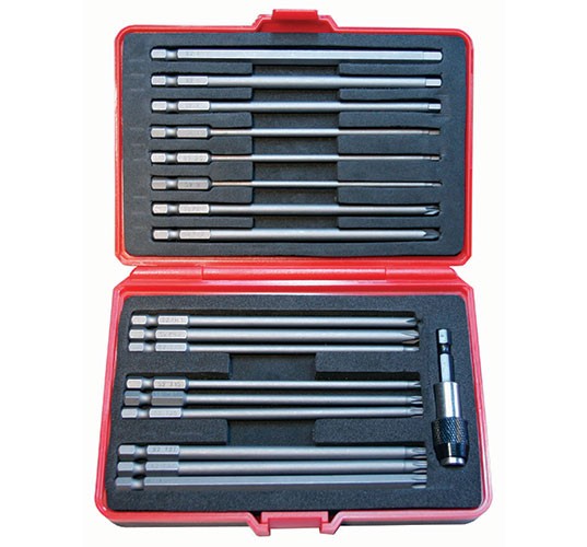 BATO 1/4" Bitssæt Lang 127mm. 18 dele