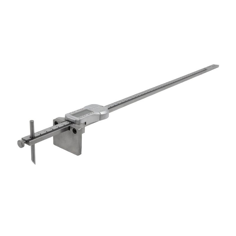 Digital Ridsemål 0-500x0,01 mm med kraftig målestav 15x6 mm og anslagsplade 50x40 mm