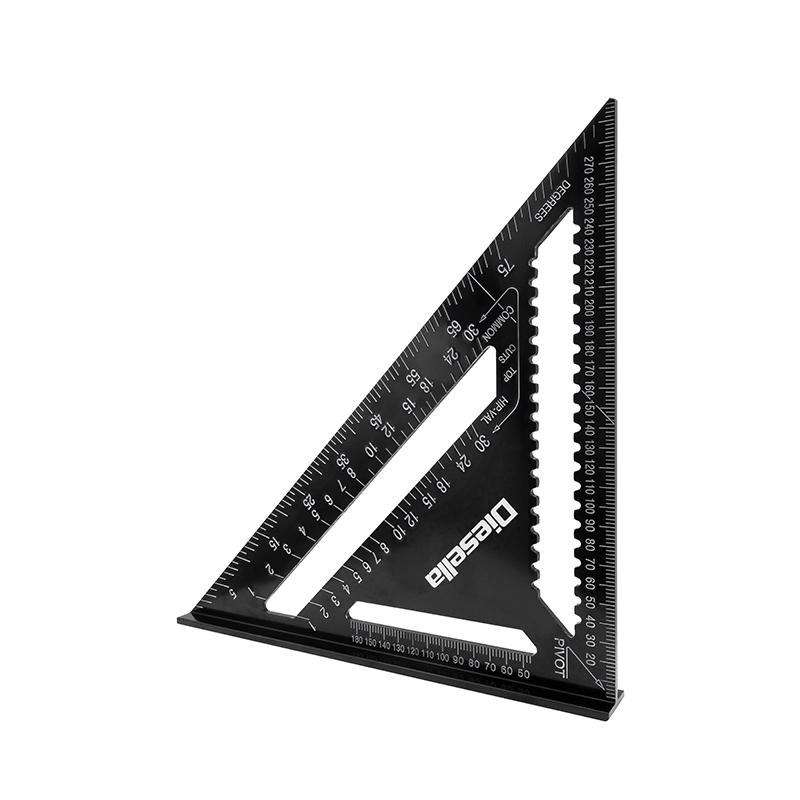 Speedvinkel i aluminum 305x305 mm med sort-oxideret finish