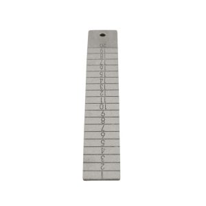 Flad (RET) Målekile 1-20 mm x1 mm i aluminium