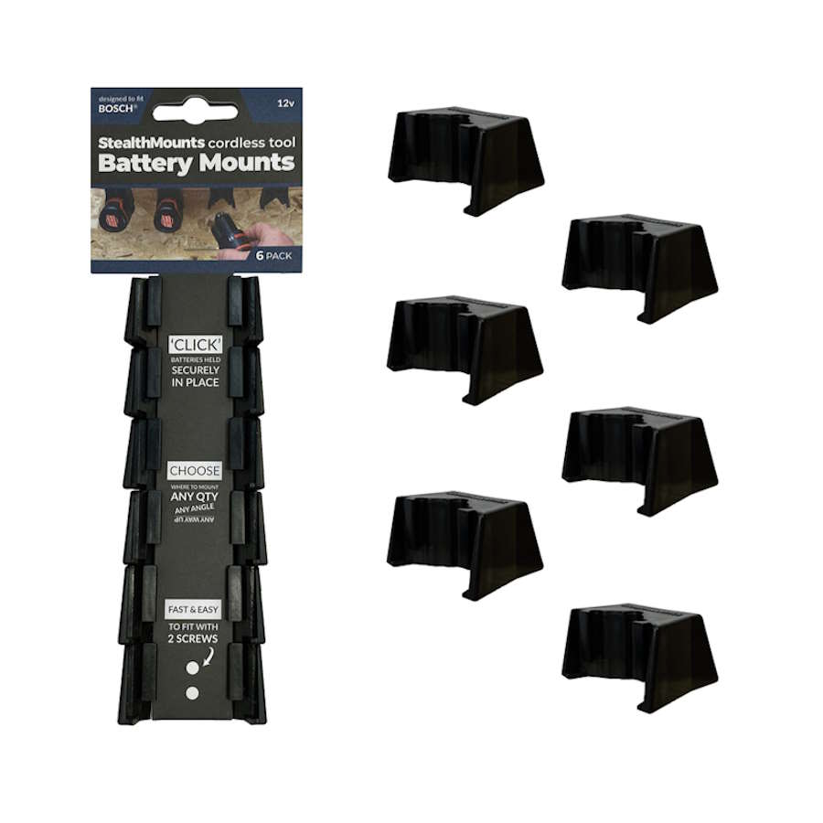 Stealthmounts batteriholder til BOSCH 10,8/12v (6 stk)